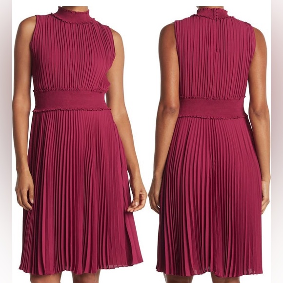 Nanette Lepore Pleated Dress, Sz 8 NWT - Picture 1 of 7